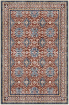 LUMI Washable Area Rug 8x10 for Living Room, Ultra Soft Stain Resistant Carpet with Non Slip Rubber Backing, Non-Shedding Low Pile Rugs for Bedroom, Dining Room, Indoor, Office