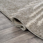 JONATHAN Y Elm Diamond Stripe Shag Gray/Ivory Runner Rug, 2x8, Geometric, Bohemian, Contemporary, Easy-Cleaning for Living Room, Bedroom, Kitchen, Pet Friendly, Non-Shedding (MOH408B-28)