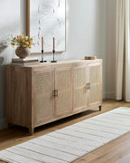Livabliss x Our PNW Home Cascade Minimalist Striped Area Rug, 2'7" x 7'3", Striped Ivory/Taupe