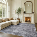 Fame Rugs Turkish Rug. Washable Vintage Oriental Antique Inspired Traditional Doormat Small Modern Area Rugs Luxury Entryway Entry Bedroom Bathroom Kitchen (396NN, 7'5 x 9'9)