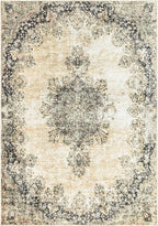 Keen Home Design 6x9 Rug - Machine Washable Area Rug with Non-Slip Backing, Ideal for Living Room, Dining Room, Bedroom - Vintage, Easy Clean, Durable, Low Pile - (6' x 9')