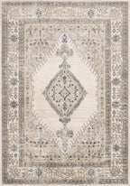 Loloi Teagan Collection TEA-02 Oatmeal/Ivory 7'-11" x 10'-6" Area Rug, Large, Soft Neutral Rug, High-Traffic for Living Room, Bedroom, Home Office, Dining Area