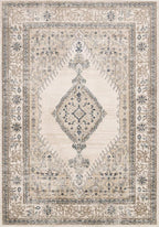 Loloi Teagan Collection TEA-02 Oatmeal/Ivory 11'-6" x 15' Area Rug, Large, Soft Neutral Rug, High-Traffic for Living Room, Bedroom, Home Office, Dining Area