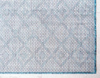Unique Loom Outdoor Trellis Collection Area Rug - Tribal Trellis (7' 1" x 10' Rectangle, Teal/ Ivory)