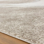 LUXE WEAVERS Spiral Abstract Beige 5x7 Area Rug