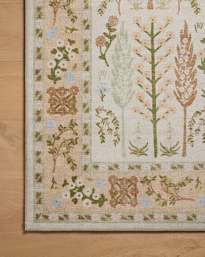 Loloi Rifle Paper Co. Canopy Collection CNP-01 Cream 2'-3" x 3'-9" Accent Rug