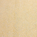 Modern Herringbone Chevron Collection Handcrafted Wool Area Rug - Durable, Zigzag Pattern, for High Traffic, Contemporary Design for Living Room, Bedroom, Dining Room Decor (Butter Yellow, 6' x 6')