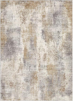 Area Rug Living Room Rugs - 5x7 Washable Soft Indoor Neutral Modern Abstract Low Pile Rug Carpet for Bedroom Dining Room Farmhouse Home Office - Brown Grey