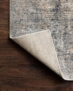 Loloi Teagan Collection TEA-05 Denim/Slate 9'-9" x 13'-6" Area Rug, Large, Soft Neutral Rug, High-Traffic for Living Room, Bedroom, Home Office, Dining Area
