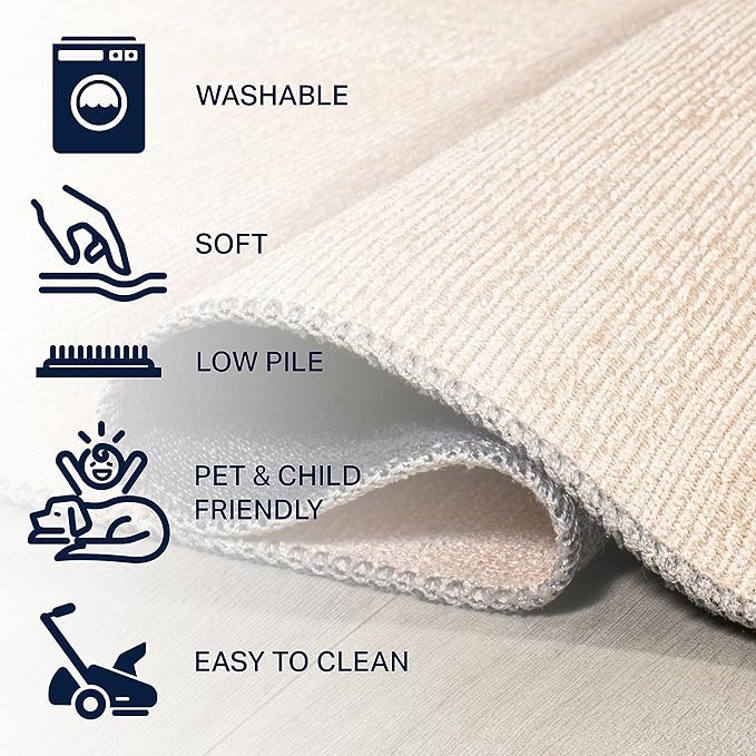 JONATHAN Y Machine Washable Indoor Area Rug 9X12 Brown/Cream/Terracotta, Demie Minimalist Graphic Circle for Living Room, Bedroom, Kitchen, Office, Easy-Cleaning, Pet-Friendly, Non-Shedding WSH114A-9