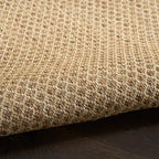 Nourison Home Courtyard Jute 5' x 7' Area Rug - Easy Clean, Non Shedding, Bed Room, Living Room, Dining Room, Kitchen (5' x 7')