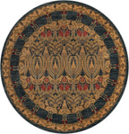 Rugs.com Chelsea Collection Rug – 6' Round Navy Blue Medium Rug Perfect for Kitchens, Dining Rooms