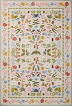 Loloi Rifle Paper Co. Canopy Collection CNP-04 Cream/Multi 2'-0" x 3'-0" Accent Rug