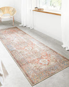 Loloi Loren Collection LQ-15 Terracotta/Sky 2'-6" x 7'-6" Runner Rug