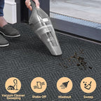 jxgzyy Commercial Front Door Mat 3'11" x 2'8", Non-Slip Indoor Outdoor Doormat, Heavy Duty Runner Rug for Entrance, Porch, Patio, Garage, High Traffic Area, Dark Grey