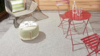Nourison Home Courtyard Ivory Charcoal 8' x 10' Area Rug - Easy Clean, Non Shedding, Bed Room, Living Room, Dining Room, Kitchen (8' x 10')