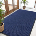 OLANLY Front Door Mat Indoor Outdoor Entrance, Waterproof Heavy Duty Doormat, Fade Resistant, Low Profile, Easy Clean Patio Porch Welcome Floor Mats for Entry, 59x30, Blue