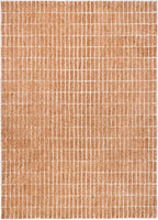 Hand-Tufted 100% Wool Area Rug – Unique Modern Geometric Grid Pattern, Soft Plush Textured Carpet for Living Room, Bedroom, Dining Room & Entryway (Gold, 5' x 8')