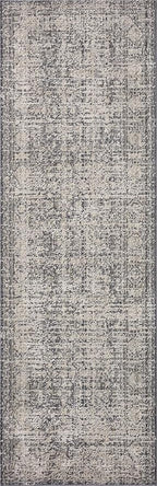Loloi Amber Lewis Alie Collection ALE-03 Charcoal/Dove 7'-10'' x 7'-10'', .13'' Pile Height, Round Area Rug
