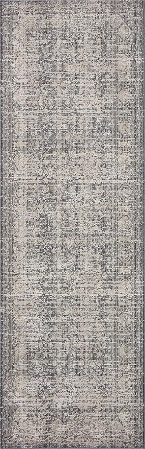 Loloi Amber Lewis Alie Collection ALE-03 Charcoal/Dove 5'-3'' x 7'-9'', .13'' Pile Height, Area Rug
