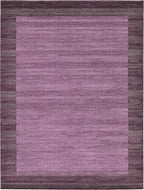 Rugs.com Angelica Collection Rug – 9' x 12' Violet Medium Rug Perfect for Living Rooms, Large Dining Rooms, Open Floorplans