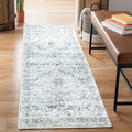 Bloom Rugs Caria Washable Non-Slip 12 ft Runner - Ivory/Gray/Caramel Traditional Runner for Entryway, Hallway, Bathroom, and Kitchen - Exact Size: 2'6" x 12'