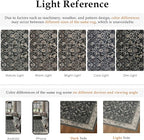 HUGEAR 2x6 Runner Rug Machine Washable Black Beige Hallway Area Rugs Indoor Accent Rugs Floral Low Pile Carpet Distressed Throw Rugs Bedroom Living Room Office Dining Kitchen Laundry Non Slip