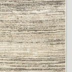 Well Woven Custom Size Hallway & Stair Runner- Harlow Delphi Cream Beige 31 Inches Wide x 18 Feet Long Runner (31" x 18') Runner Rug - Modern Stripes Pattern, Ultra-Soft, Easy-Clean