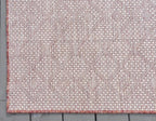 Unique Loom Outdoor Trellis Collection Area Rug - Tribal Trellis (10' x 13' 1" Rectangle, Rust Red/ Ivory)