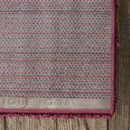 Unique Loom Solid Shag Collection Area Rug (2' 2" x 6' 7" Runner Eggplant Purple)