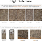 HUGEAR 2'6''x12 Runner Rug Machine Washable Brown Hallway Area Rug Indoor Accent Rug Floral Low Pile Carpet Soft Throw Rug Bedroom Living Room Office Dining Room Kitchen Laundry Room Non Slip