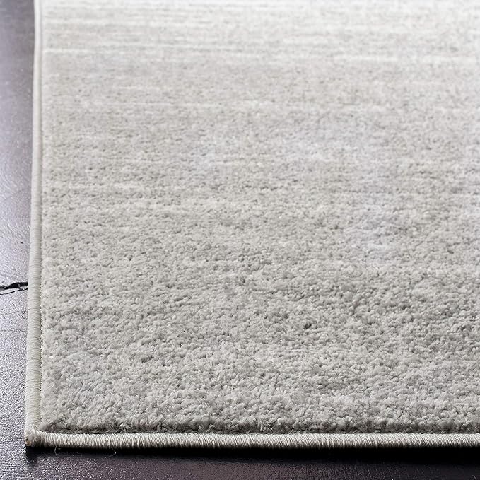 SAFAVIEH Adirondack Collection Area Rug - 7' Square, Light Grey & Grey, Modern Ombre Design, Non Shedding & Easy to Clean, Ideal for Living Room, Bedroom, Office, Dining Space (ADR113C)
