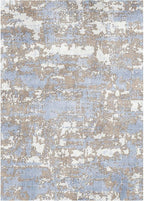 WITSHOCK 5x7 Dining Room Area Rugs: Modern Abstract Tumble Large Rug for Bedroom Living Room, Non-Slip Stain Resistant Indoor Carpet, Nursery Home Office Alfombras para Salas Modernas, Blue Brown