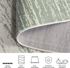 SAFAVIEH Area Rug 10x14 - Adirondack Collection - Large - Sage & Ivory, Modern Ombre Design, Non Shedding & Easy to Clean, Ideal for Living Room, Bedroom, Office, Dining Space (ADR113X)