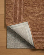 Loloi Leanne Ford Craven Collection CVN-02 Spice/Rose 5'-0" x 7'-6" Area Rug Geometrical, Patterned, Neutral, Living Room, Bedroom, Dining Room