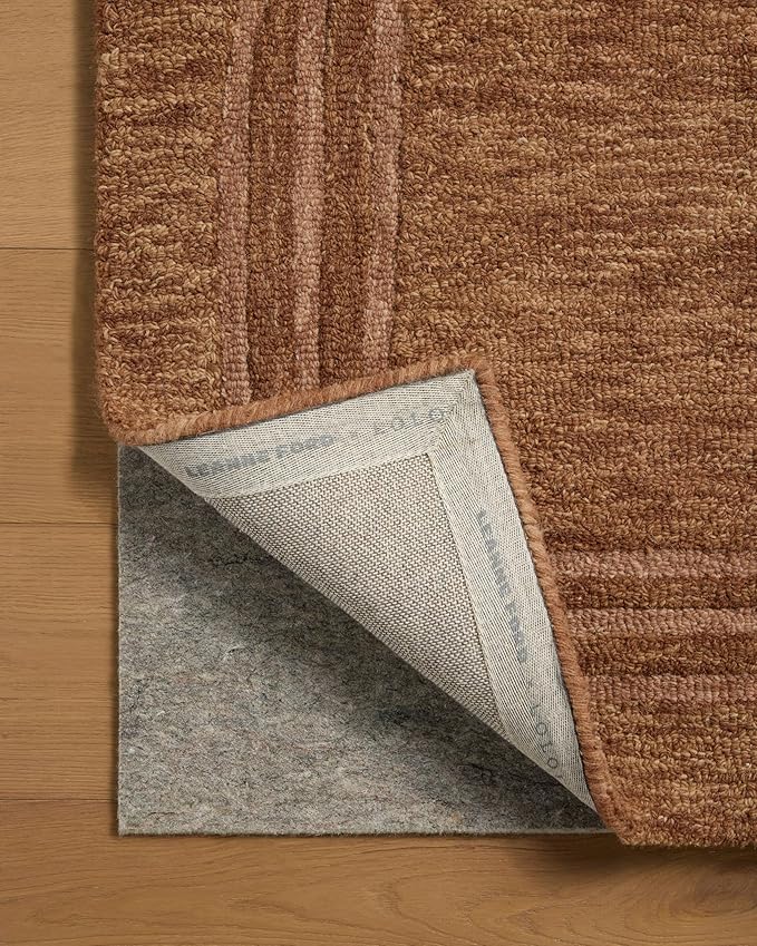 Loloi Leanne Ford Craven Collection CVN-02 Spice/Rose 5'-0" x 7'-6" Area Rug Geometrical, Patterned, Neutral, Living Room, Bedroom, Dining Room