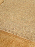 Hand Knotted Loom Wool ECO-Friendly Area Rugs - 8'x8', Square, Gold Color, Solid Plain Design, High Pile Thick Handmade Anti Skid Area Rugs for Living Room, Bed Room (L00111)