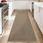 BEQHAUSE Hallway Runner Rugs 2.6x10, Hallway Rug Non-Slip Washable(Rolled-Up NO Creases), Runner Rug Absorbent Stain Resistant Hall Rug Carpet Runner, Entryway Rugs Floor Mat Laundry Room Rugs, Taupe
