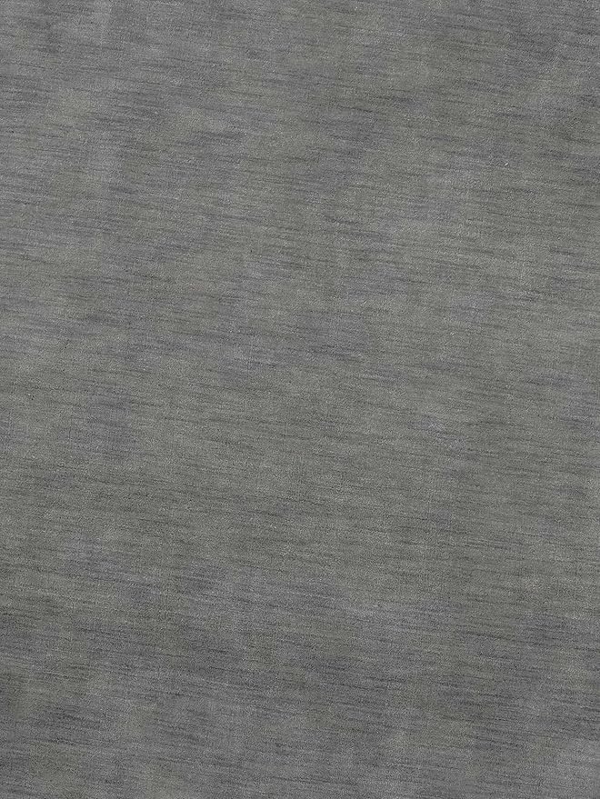 Hand Knotted Loom Wool ECO-Friendly Area Rugs - 6'x6', Round, Light Blue Color, Solid Plain Design, High Pile Handmade Anti Skid Area Rugs for Living Room, Bed Room (L00111)