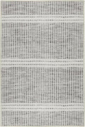 Dash & Albert Malta Blue Machine Washable Rug, 9.5 X 13.5 Feet, Grey Stripe Pattern