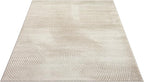 Abani Neutral Beige Area Rug 8' x 10' for Living Room, Bedroom - Zen Reiki Circles Pattern - Durable & Easy to Clean
