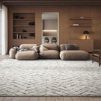 SAFAVIEH Adirondack Collection Area Rug - 10' x 14', Ivory & Charcoal, Chevron Design, Non-Shedding & Easy Care, Ideal for High Traffic Areas in Living Room, Bedroom (ADR104N)