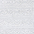 SAFAVIEH Tulum Collection Area Rug - 6'7" Square, Light Grey & Ivory, Moroccan Boho Tribal Design, Non-Shedding & Easy to Clean, Ideal for Living Room, Bedroom, Dining Space (TUL272F)