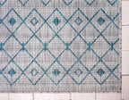 Unique Loom Outdoor Trellis Collection Area Rug - Tribal Trellis (6' 1" x 9' Rectangle, Light Blue/ Ivory)