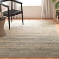 SAFAVIEH Adirondack Collection Area Rug - 3' Square, Slate & Cream, Modern Ombre Design, Non Shedding & Easy to Clean, Ideal for Living Room, Bedroom, Office, Dining Space (ADR113T)