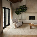 Rugs USA Juju Ivory/Grey, 5' x 8', Handmade, Diamond Trellis, Wool, Soft and Cozy, High Traffic, Stain Resistant, Easy Clean, Durable Area Rug for Bedroom, Living Room, Dining, Foyer, Entryway