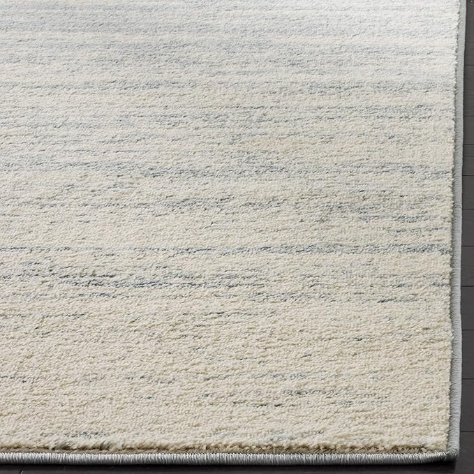 SAFAVIEH Adirondack Collection Area Rug - 6' Square, Slate & Cream, Modern Ombre Design, Non Shedding & Easy to Clean, Ideal for Living Room, Bedroom, Office, Dining Space (ADR113T)