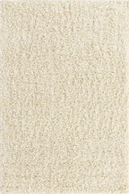 Unique Loom Solid Shag Collection Area Rug (4' 1" x 6' 1" Rectangle, Pure Ivory)