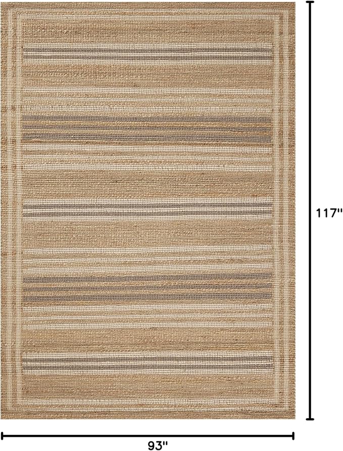 Loloi Chris Loves Julia Judy Collection JUD-03 Natural/Dove 7'-9" x 9'-9" Area Rug