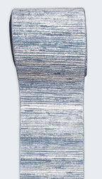 Well Woven Custom Size Hallway & Stair Runner- Harlow Delphi Blue 31 Inches Wide x 60 Feet Long Runner (31" x 60') Runner Rug - Modern Stripes Pattern, Ultra-Soft, Easy-Clean